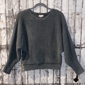 Kaisley super soft green cropped sweater